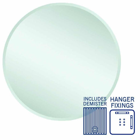 Kent Bevelled Round Wall Mirror