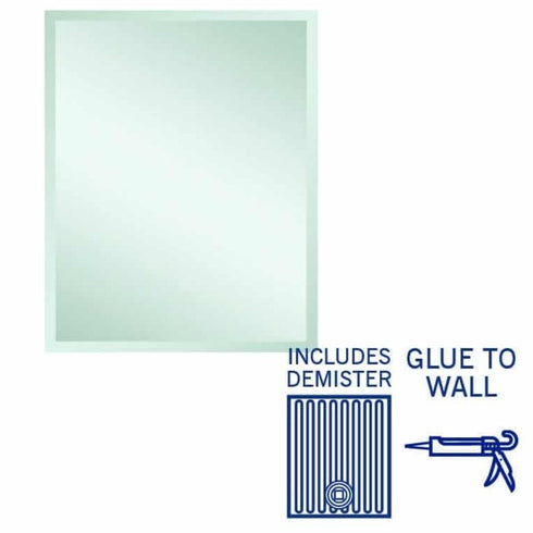 Montana Rectangle Bevel Edge Bathroom Wall Mirror
