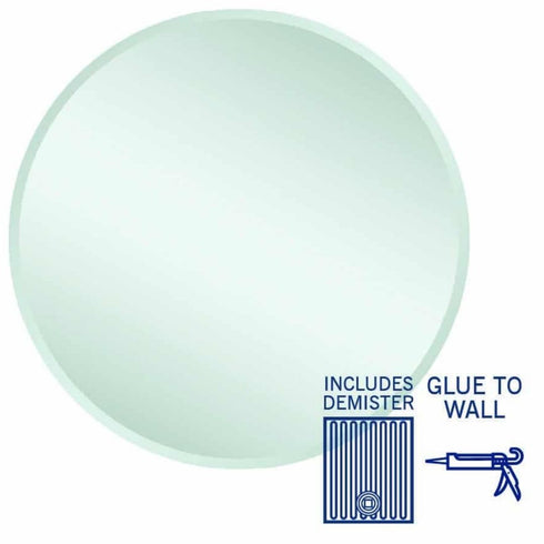Kent Bevelled Round Wall Mirror