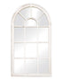 Romeo Arched Matt White Large Wall Mirror