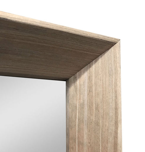 Oliver Light Wood Large Wall Mirror