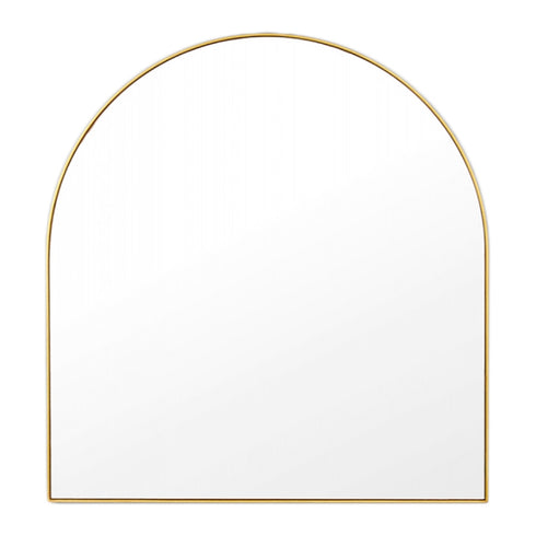 Bjorn Arch Brass Wall Mirror