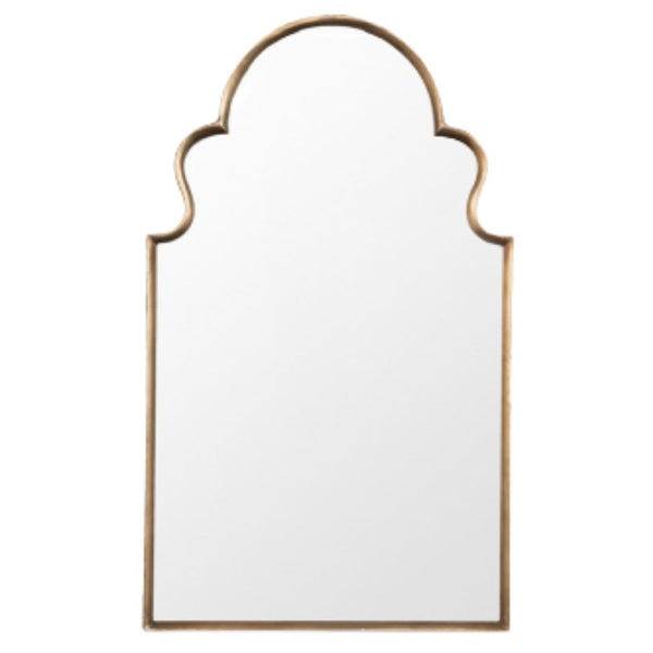 Melba Overmantle Brass Wall Mirror