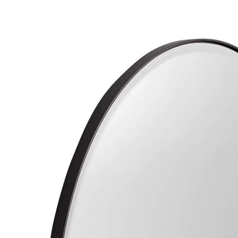 Lolita Oval Black Wall Mirror