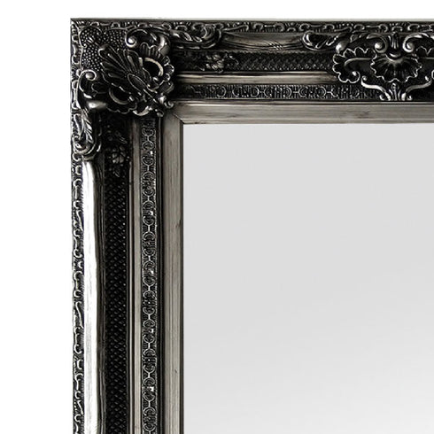 Gabriel Ornate Antique Silver Wall Mirror