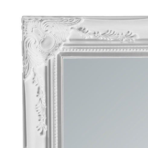 Felicity Ornate White Gloss Wall Mirror