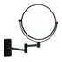 Ablaze Matte Black Round Shaving Mirror