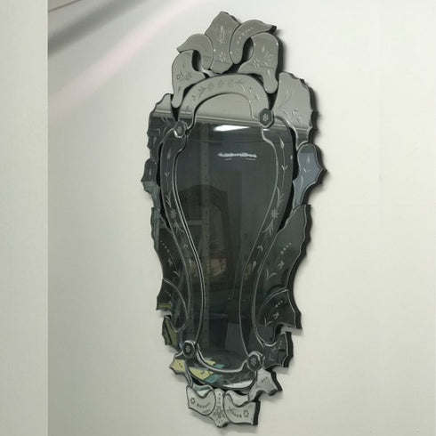 Venetian Frameless Scroll Wall Mirror