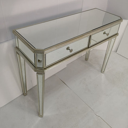Ramsey Mirrored Console Table 2 Drawers
