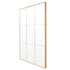 Loft Window Style Brass Wall Mirror