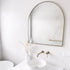 Apsel Arch Brushed Brass Wall Mirror