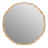 Tisha Light Wood Round Mirror