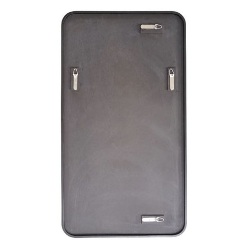 Albin Radius Rectangle Black Wall Mirror