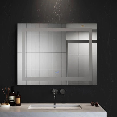 Adric Bluetooth Anti-fog LED Bathroom Wall Mirror
