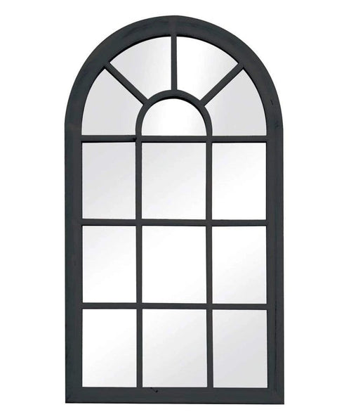 Romeo Arch Matt Black Wall Mirror