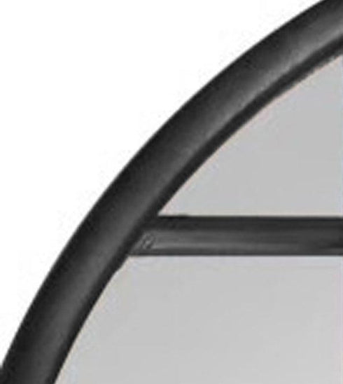 Walter Matt Black Window Style Mirror