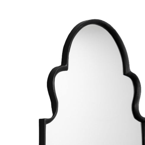 Melba Overmantle Black Wall Mirror