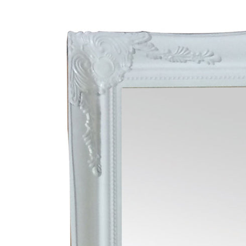 Felicity Ornate White Gloss Wall Mirror