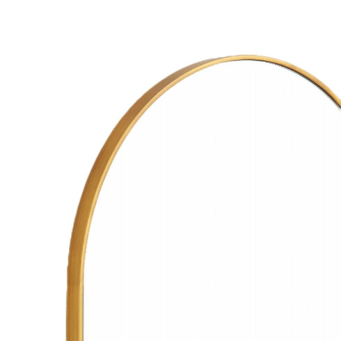 Bjorn Arch Brass Wall Mirror