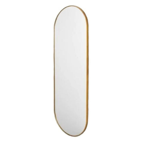 Bjorn Brass Oval Wall Mirror