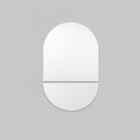 Bjorn Arch Bright White Wall Mirror