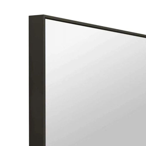 Flynn Black Rectangle Wall Mirror