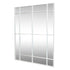 Allen White Window Style Wall Mirror