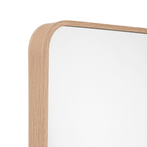 Simplicity Curve Oak Standing Mirror