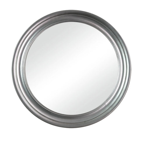 Thompson Silver Round Mirror