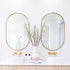 Aaden Pill Satin Brass Wall Mirror