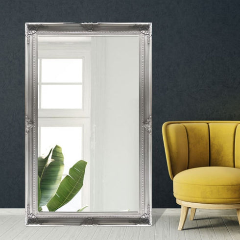 Freda Ornate Silver Wall Mirror