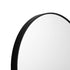 Simplicity Black Round Wall Mirror