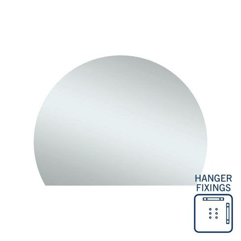 Hamilton D-shaped Bathroom Wall Mirror