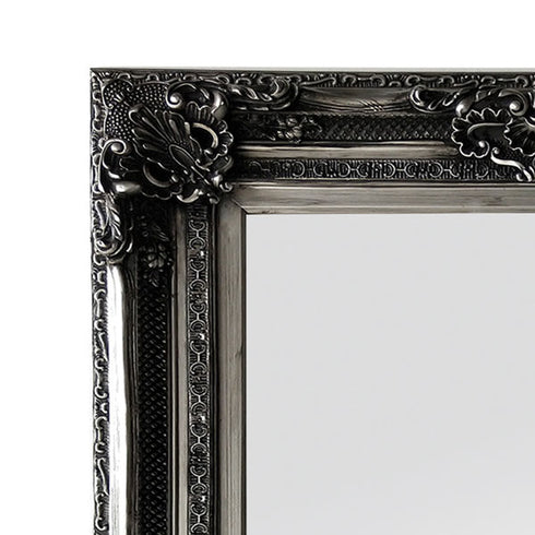 Gabriel Ornate Antique Silver Wall Mirror