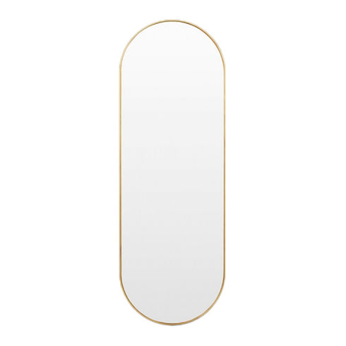 Bjorn Brass Oval Wall Mirror