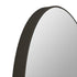 Asa Minimalistic Modern Black Metal Frame Round Mirror