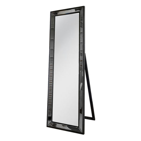 Natalia Black Border Mirrored Frame Wall Mirror