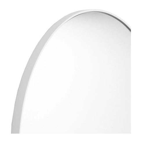 Bjorn Bright White Round Wall Mirror