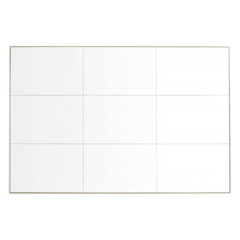 Loft Window Style Silver Wall Mirror