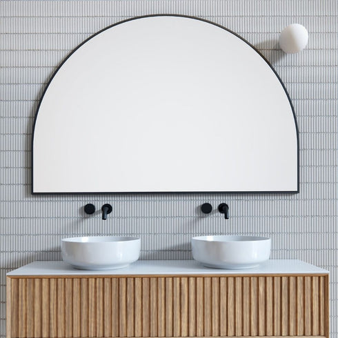 Apsel Arch Black Wall Mirror