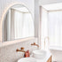 Apsel Arch White Wall Mirror