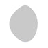 Miel Pebble Shape White Wall Mirror