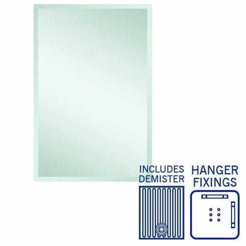 Montana Rectangle Bevel Edge Bathroom Wall Mirror