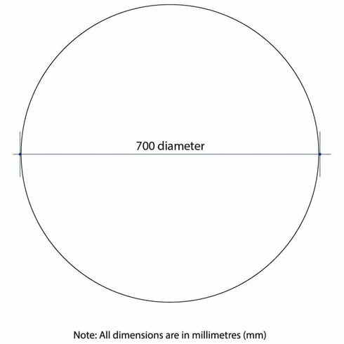 Kent Bevelled Round Wall Mirror