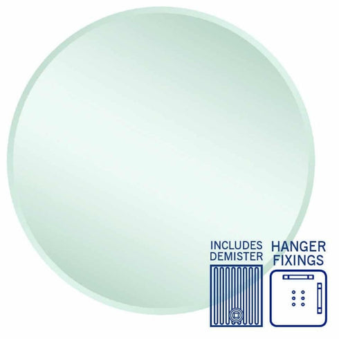 Kent Bevelled Round Wall Mirror