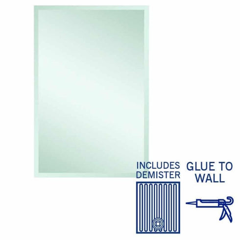 Montana Rectangle Bevel Edge Bathroom Wall Mirror