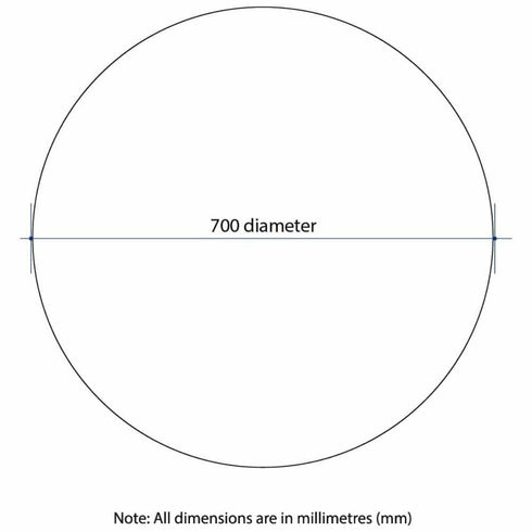 Rio Round Polished Edge Bathroom Mirror