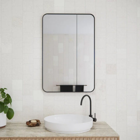 Zivile Rectangle Black Mirror Cabinet