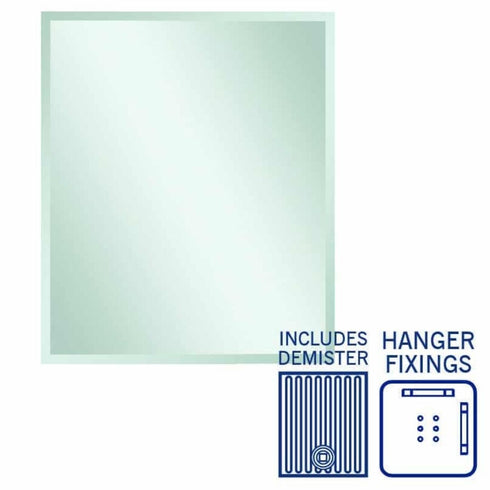 Montana Rectangle Bevel Edge Bathroom Wall Mirror