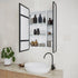 Zivile Rectangle Black Mirror Cabinet
